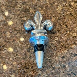 Mariposa Silver Fleur-de-Lis Wine Bottle Stopper